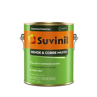 Tinta Suvinil Acrílico Rende Muito Fosco Branco Neve 3,6 Litros