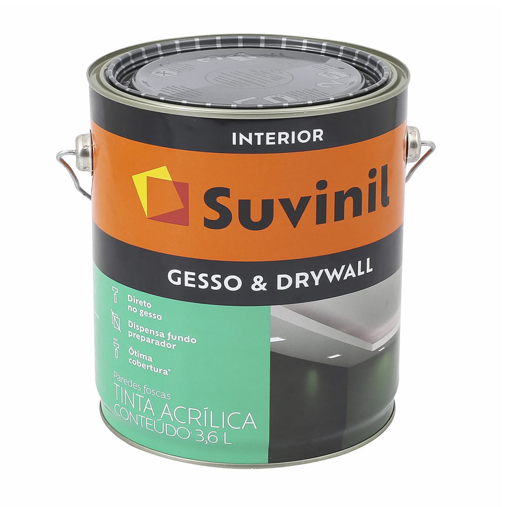 Tinta Suvinil Para Gesso Branco 3.6 Litros
