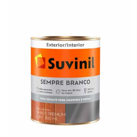 SUVINIL Esmalte Acetinado Branco Duradouro 0,9L