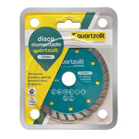 Disco Diamantado Turbo Quartzolit 110x20mm Para Pedras E Alvenaria