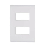 Placa 4x2 2 Postos Afastado Tramontina Liz Branca