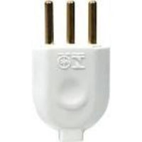 Plug Macho 2p+t 10a Branco Tramontina
