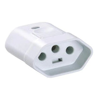 Plug Fêmea 2 Polos 20a Branco Tramontina