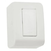 Interruptor Simples Tramontina Lizflex com Caixa de Sobrepor Branco