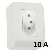 Tomada Tramontina Lizflex 2 Polos 10a 250v