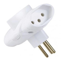 Pino Multiplicador T 3 Saidas 2p 10a Branco Tramontina