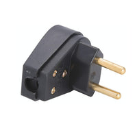 Plug Macho 90 Graus 2P 20A Preto Com Prensa Cabo Tramontina