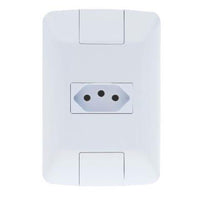 Conjunto 1 Tomada 2 Polos 20A 250V Tramontina Aria Branco