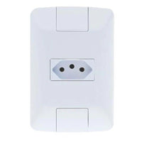 Conjunto 1 Tomada 2 Polos 20A 250V Tramontina Aria Branco