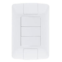 Conjunto 3 Interruptores Paralelos Tramontina Aria 6a 250v Branco