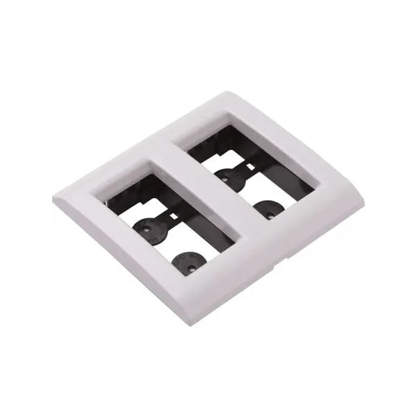 Placa Tramontina Liz para 2 Postos 4x4 Branca