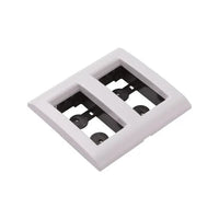 Placa Tramontina Liz para 2 Postos 4x4 Branca