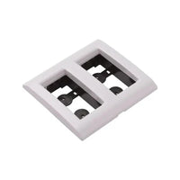 Placa Tramontina Liz para 2 Postos 4x4 Branca