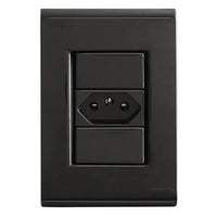 Conjunto 1 Tomada 2 Polos 10A 250V Grafite Tramontina
