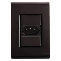 Conjunto Tomada 2 Polos 20A 250V Grafite Tramontina