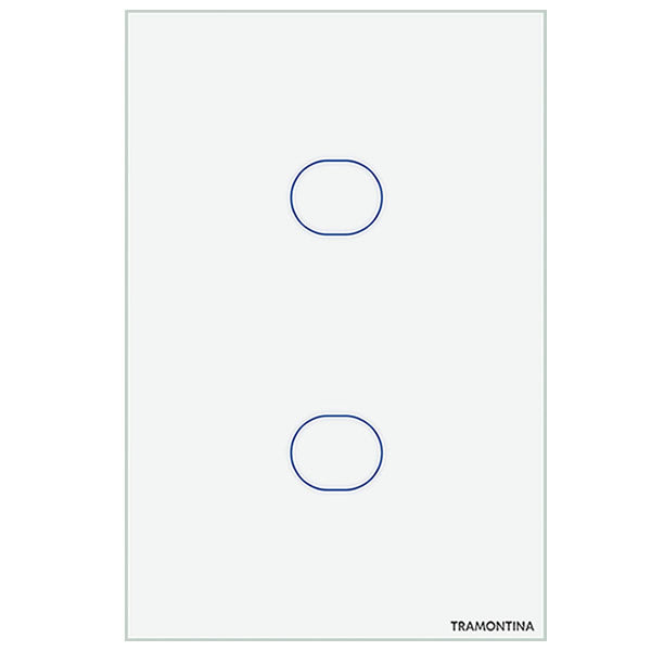 Interruptor Smart Touch 2 Teclas Wi-Fi Bivolt 10A - Tramontina