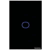 Interruptor Smart 1 Tecla Touch Bivolt Preto Tramontina Wi-Fi Alexa