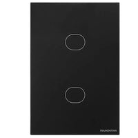Interruptor Smart 2 Teclas Touch Bivolt Preto Tramontina