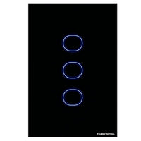 Interruptor 3 Teclas Touch Smart Wi-Fi Bivolt Preto Tramontina