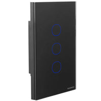 Interruptor 3 Teclas Touch Smart Wi-Fi Bivolt Preto Tramontina