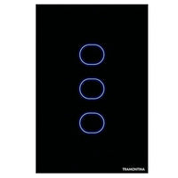 Interruptor 3 Teclas Touch Smart Wi-Fi Bivolt Preto Tramontina