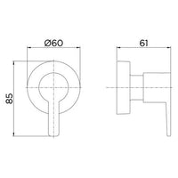 Acabamento Para Registro Docol Gali Cromado 1/2, 3/4 E 1 Polegada