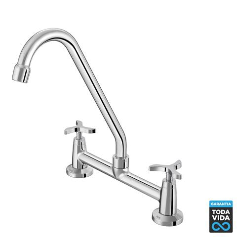 Misturador De Cozinha Docol Nova Pertutti Mesa Cromado