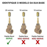 Acabamento Para Registro Docol Pertutti 1/2, 3/4 E 1 Cromado