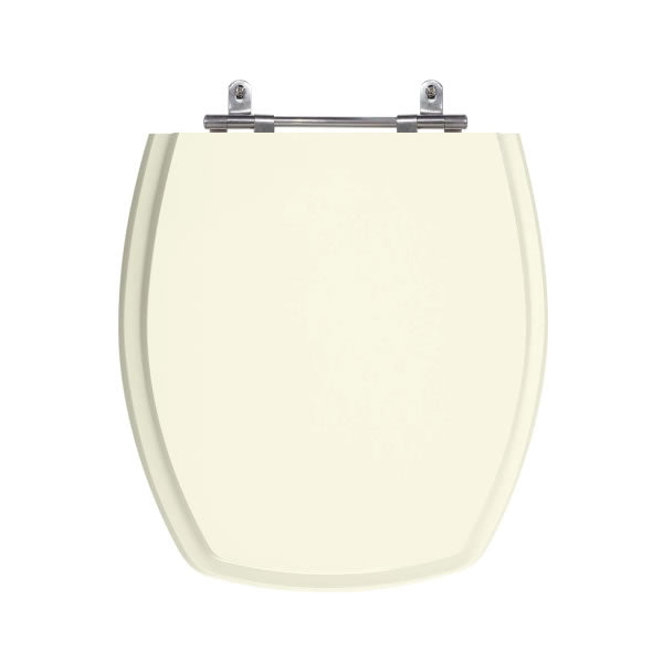 Assento Sanitário Mdf Thema Sicmol Biscuit Com Ferragem Cromada