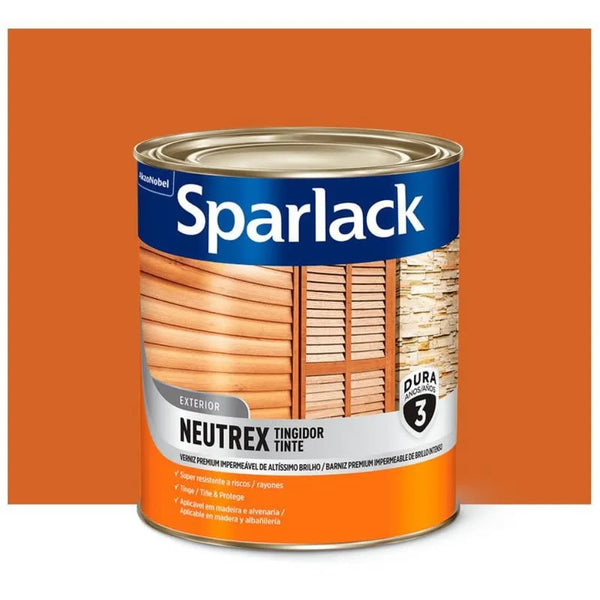 Verniz Coral Neutrex Brilhante 900ml Castanho Avermelhado