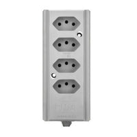 Tomada Barra Quadrupla 20A 2 Pinos Hercules