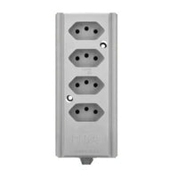 Tomada Barra Quadrupla 20A 2 Pinos Hercules