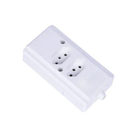 Tomada Barra Hercules 2 Polos 20a Dupla Branco Rt Comercial
