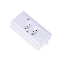 Tomada Barra Hercules 2 Polos 20a Dupla Branco Rt Comercial