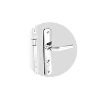 Fechadura Externa Soprano Popline Reta Cromada 45mm