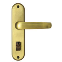 Fechadura Externa Soprano Ícaro Reta 59mm Antique Brass