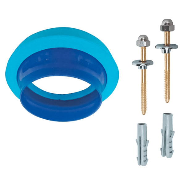 Kit Anel De Vedação Com Guia E Parafuso Para Vaso Sanitário Japi