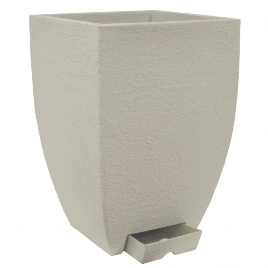 VASO QUADRADO MODERNO DUO 36 CIMENTO JAPI