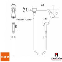 Ducha Meber 1951 Com Desviador