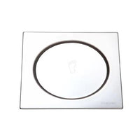 Ralo Inox Quadrado Meber Com Fecho Pressão 10x10cm