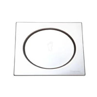 Ralo Inox Quadrado Meber Com Fecho Pressão 10x10cm