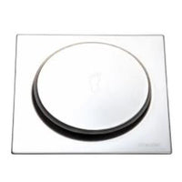 Ralo Inox Quadrado Meber Com Fecho Pressão 15x15cm