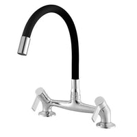 Misturador De Cozinha De Balcão Meber C36 Cromado E Preto