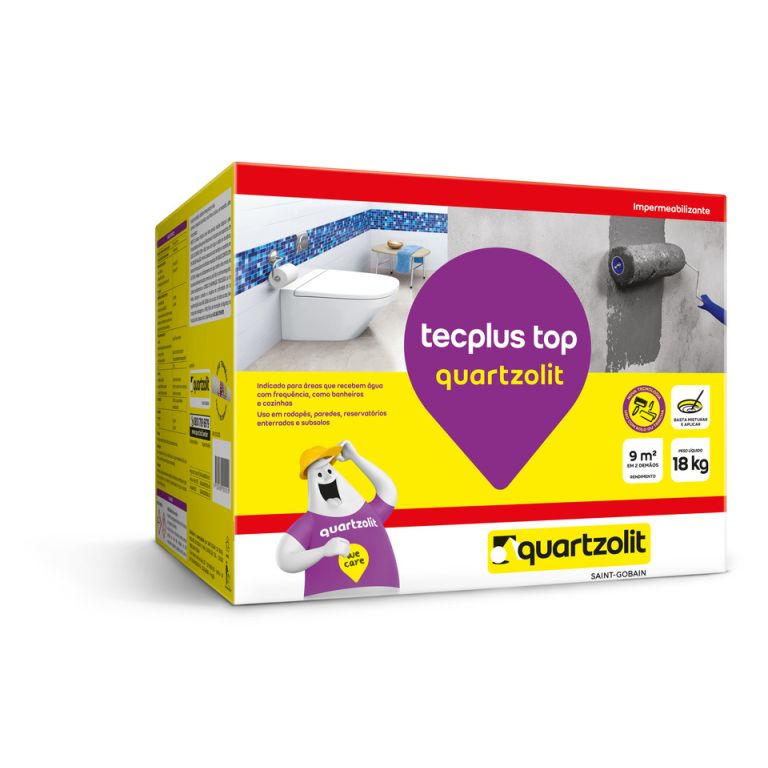 Impermeabilizante Tecplus Top Quartzolit 18kg Cinza