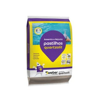 Argamassa Colante Para Pastilha De Vidro Quartzolit 5kg Branca