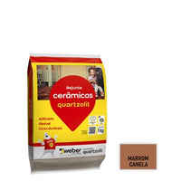 Rejunte Cerâmicas Marrom Canela 1kg Quartzolit