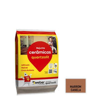 Rejunte Cerâmicas Marrom Canela 1kg Quartzolit