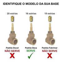 Acabamento para Registro 1/2, 3/4 e 1 Pequeno Level Cromado Deca M