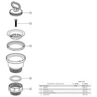 Válvula de Escoamento para Tanque sem Ladrão 1 1/4 e 1 1/2 Deca M