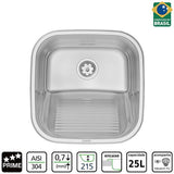 TRAMON.TANQUE ENC. ACO INOX 40X40 POLIDO